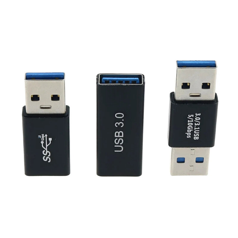 Connecteur USB 3.0 vers adaptateur USB 5Gbps Gen1 mâle vers mâle femelle, convertisseur SSD HDD, rallonge de câble, prise d'extension USB 3.0