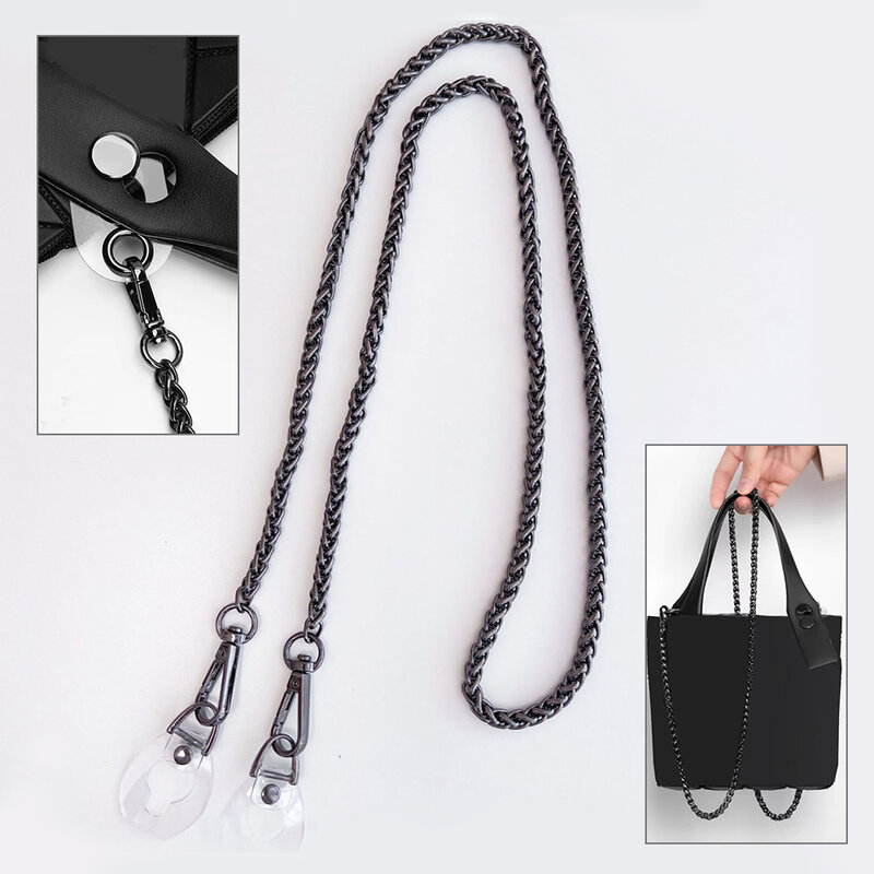 Crossbody Chain Anti Wear Buckle Handbag Replacement Metal Bag Chain Bag Accessories  Protection Punch-Free Bag Strap Hardware