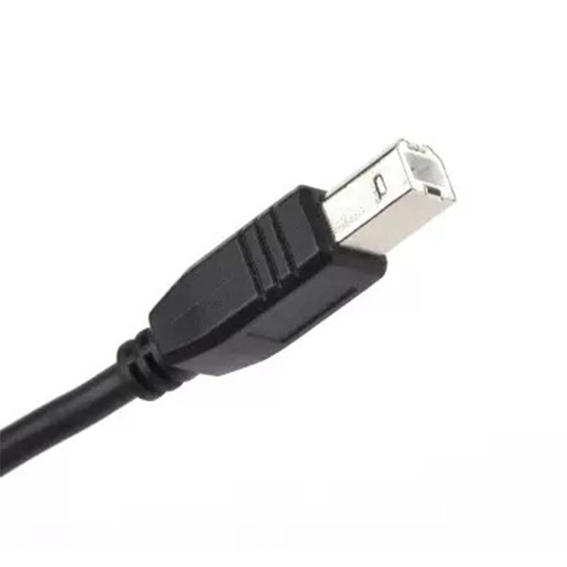 Cable de datos de impresora USB 2,0, Cable de impresora de puerto USB cuadrado negro de cobre, con anillo magnético antiinterferencias
