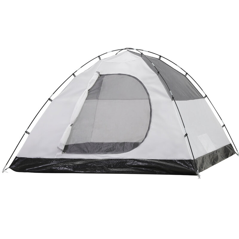 Outdoor liefert 34 Doppeldeck-Camping zelte, um ein regens ic heres Camping zelt mit einem Schlafzimmer und einem Wohnzimmer zu bauen
