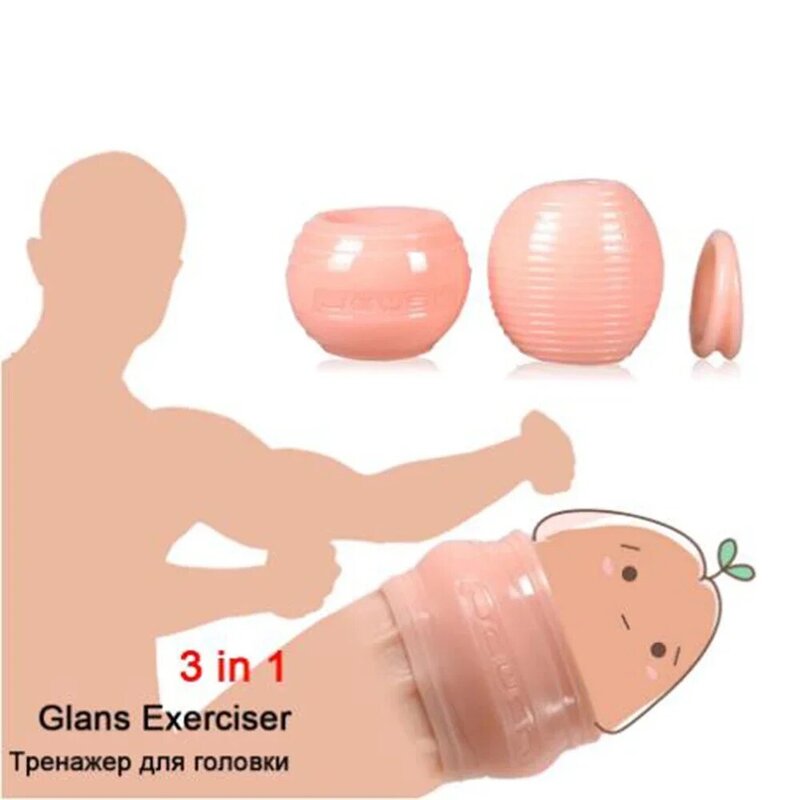 Reusable Foreskin Corrector Adult Sex Toys for Men Silicone Cock Ring Ghost Exerciser Delay Ejaculation Male Penis Stretcher