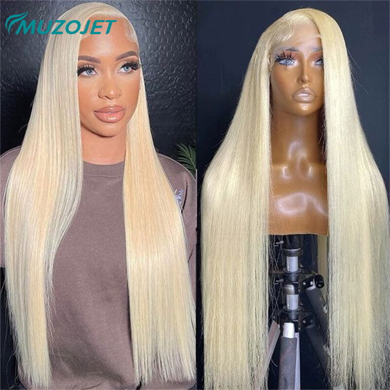 HD Transparent 613 Blonde Straight 13x4 Lace Frontal Human Hair Wigs For Women Brazilian Remy Wigs Lace Frontal Wigs Pre Plucked