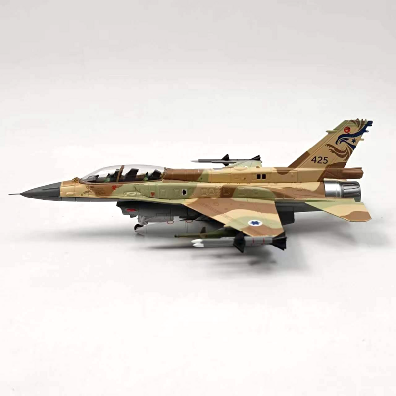 ของเล่นเครื่องบินจำลอง F16 1:72โมเดลเครื่องบินรบ Sufa แบบ F-16I โลหะผสมหล่อขึ้นรูปเครื่องบินของเล่นแบบคงที่สำหรับการสะสม
