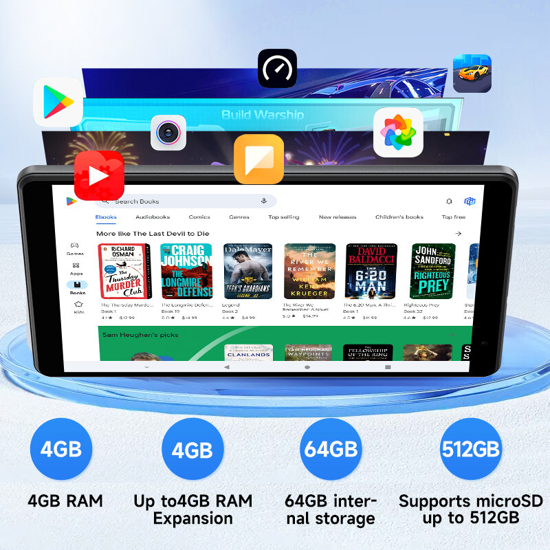 Alldocube Iplay50 Mini Lite Tablet Android 13 8Inch Widevine L1 Virtueel Geheugen 4Gb 4Gb Ram 64Gb Rom 4000Mah Batterij 5G Wifi