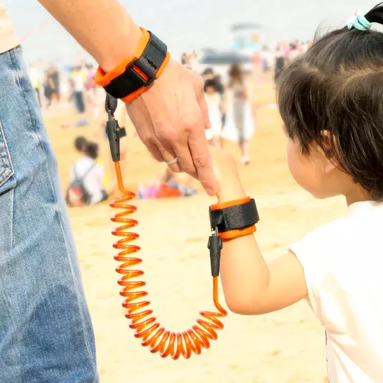 Imbracatura di sicurezza per guinzaglio per bambini con collegamento al polso Anti smarrimento per cintura per bambini corda per cintura da passeggio all'aperto imbracature e Leashe Anti-smarrimento