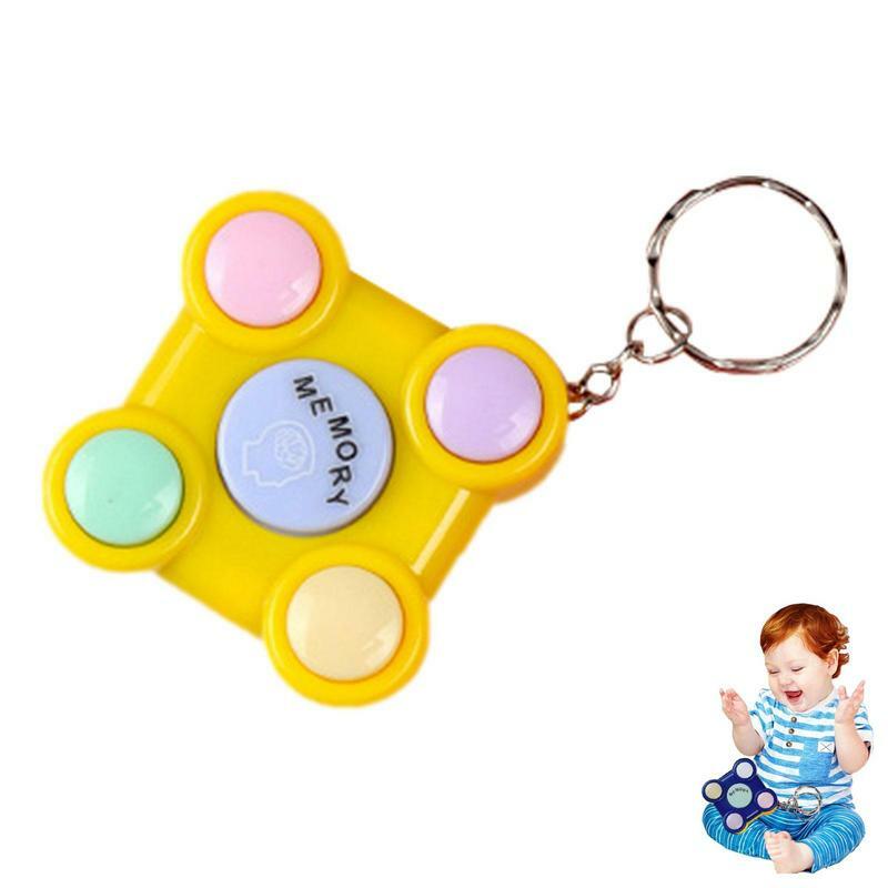 Mainan memori genggam klasik untuk anak, mesin memori Game edukasi genggam dengan lampu interaktif, mainan lucu untuk anak-anak