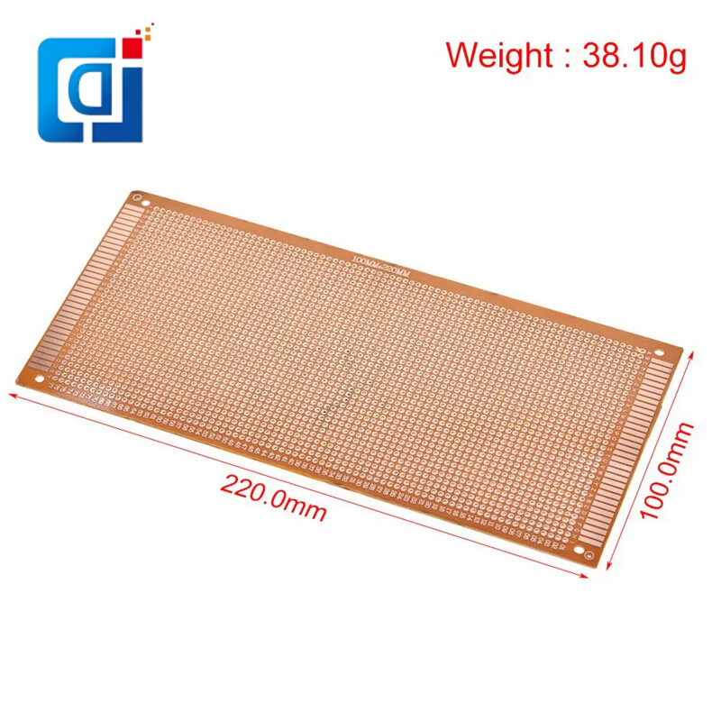 JCD 10x22cm 10*22CM DIY Bakelite Plate Paper Prototype PCB Universal Experiment Matrix Board Single Sided Sheet Copper 10x22
