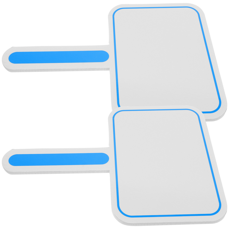 Handheld Whiteboard Padding Pás De Lado Único, Handheld Prática De Matemática, Pá De Votação Em Branco