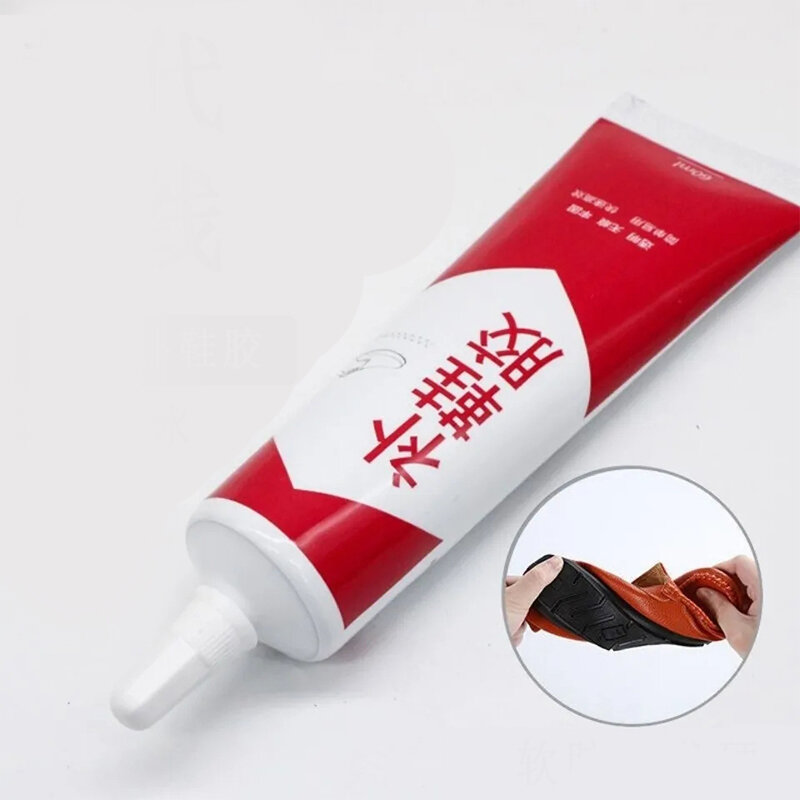 Adhesivo de reparación de zapatos superfuerte, resistente al agua, pegamento de cuero