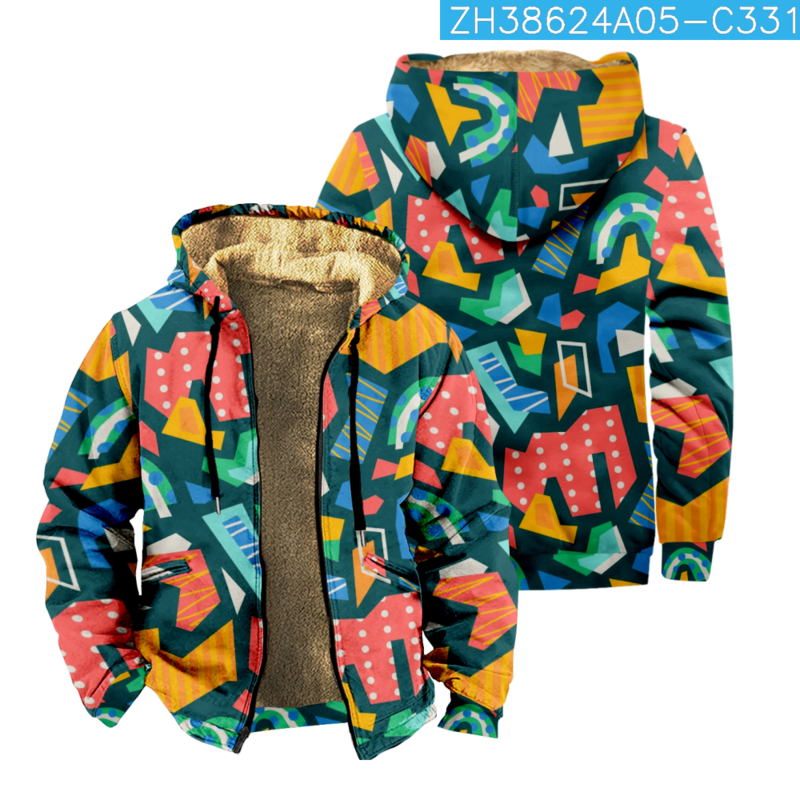 Bluzy z kapturem z kapturem zimowa męska/damska odzież uliczna element ubioru z pełnym bluza z kapturem na zamek z długim rękawem