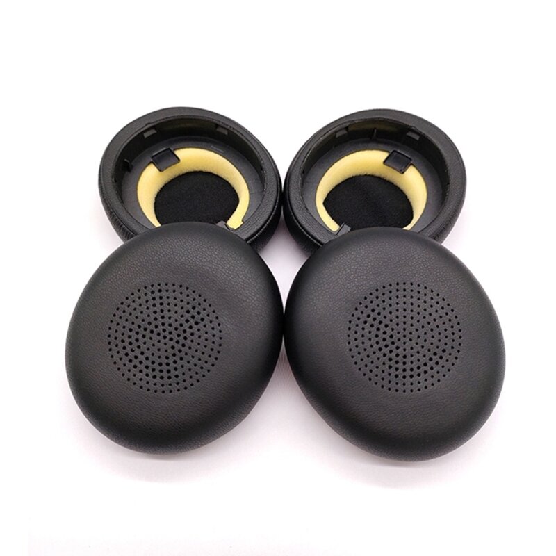 Coussinets d'oreille en cuir professionnels pour JABRA ELITE 45H EvolLi2 65, coussinets d'oreille confortables pour téléphone de sauna, remplacement de coussins