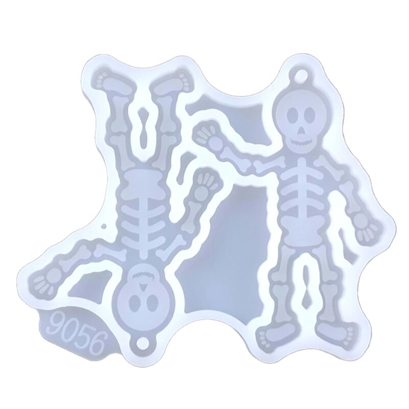 Эпоксидная геометрическая форма для сережек в форме скелета человека, брелок, силиконовая форма 517F