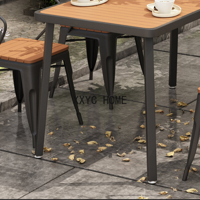Juego De mesa De centro De madera cuadrada, silla Rectangular, mesa De centro De diseño moderno, Traje De Sala De Estar, muebles De habitación