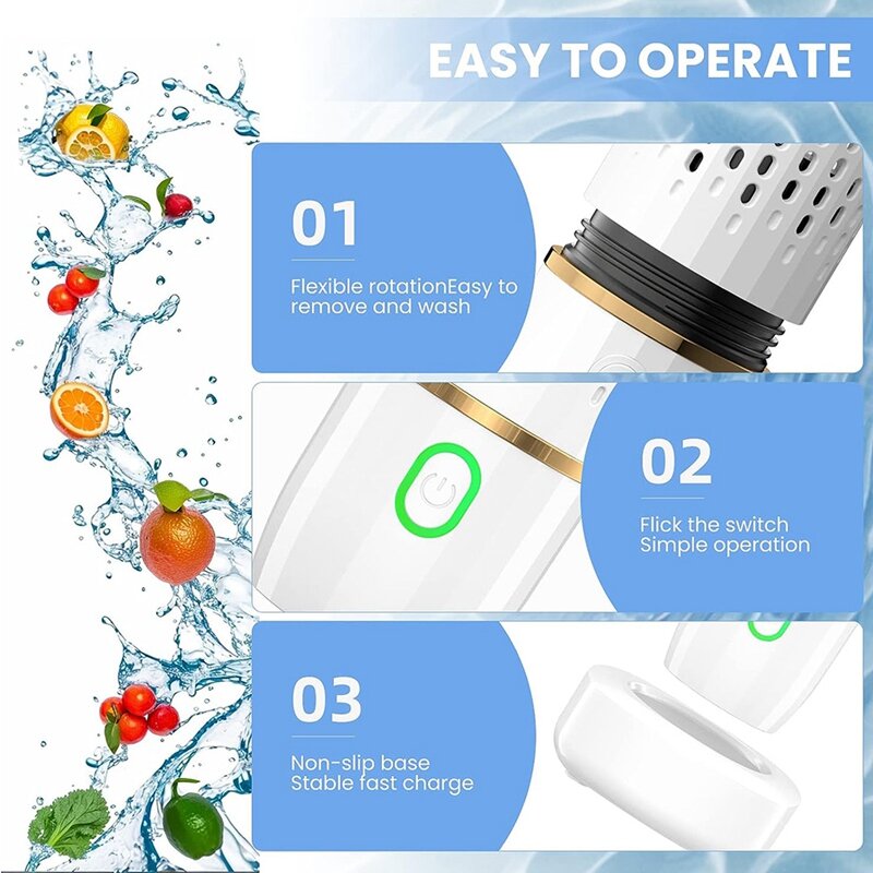 1 Satz Obst-und Gemüse waschmaschine Küchengerät Lebensmittel reiniger weiß für die Tiefen reinigung