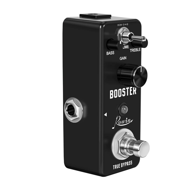 Rowin LEF-318 gitara Booster pedał Pure Boost efekt pedały analogowy czysty sygnał wzmocnienie dźwięk zachęcający