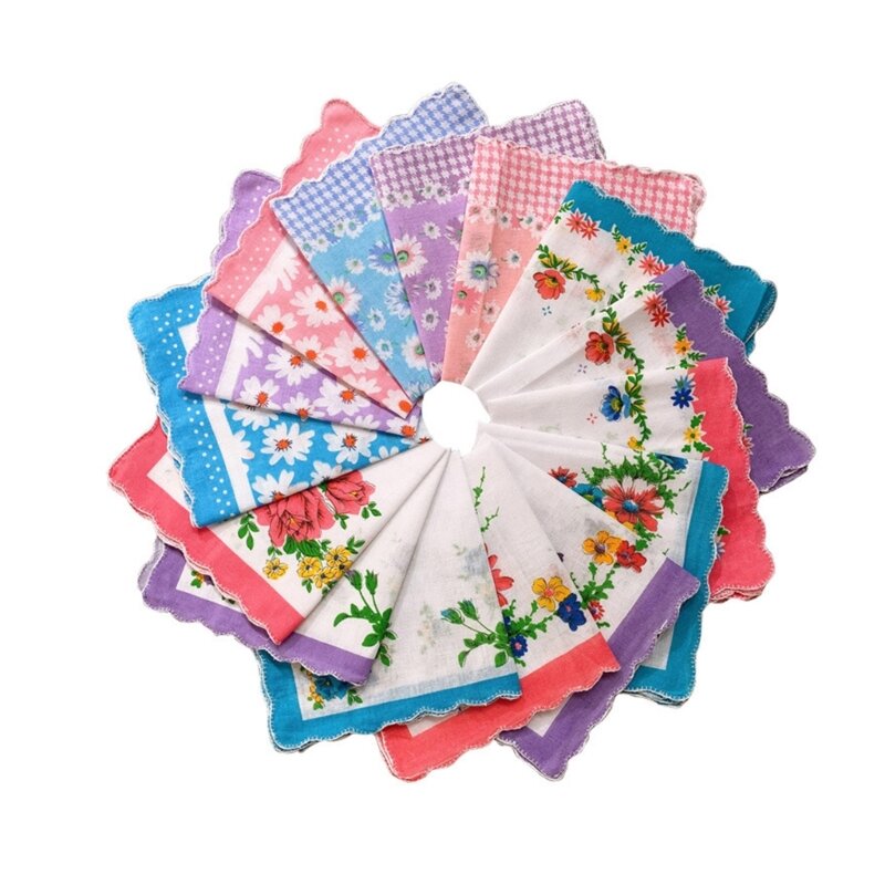 피코 꽃무늬 땀 포켓 손수건 여성용, 결혼식용