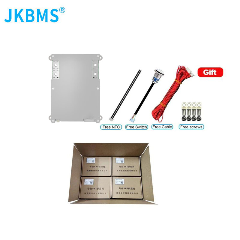 Jkbms แบตเตอรี่ B1A8S20P samrt BMS ความร้อน CANbus 3S 4S 5S 6S 7S 8S 12V 24V พร้อม1A ฟังก์ชั่นความร้อนที่ใช้งาน