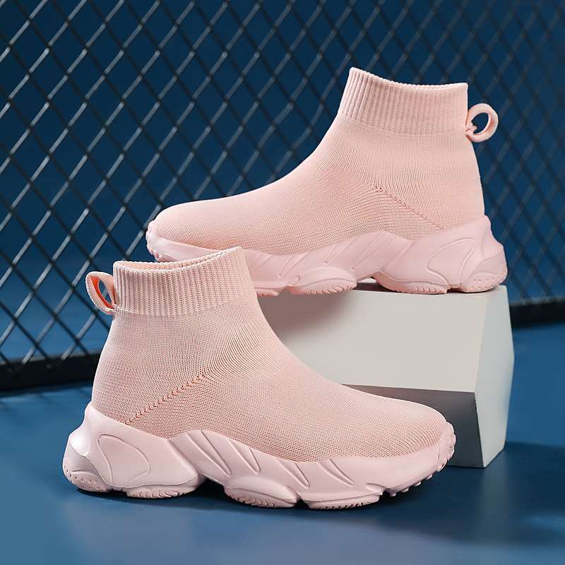 Mwy รองเท้าผ้าใบเด็ก, รองเท้าสนีกเกอร์หุ้มข้อน้ำหนักเบาใส่สบายถุงเท้ารองเท้ากีฬาสำหรับเด็กผู้ชาย schoenen meisjes ไซส์26-38