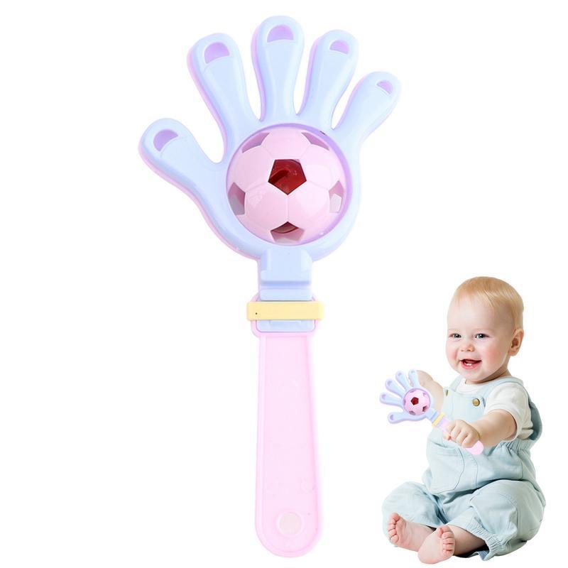 Hand Clappers-Jouets de football pour tout-petits, bruiteur, bruiteur, hochet de football pour nouveau-né, dessin animé, bruit Clared