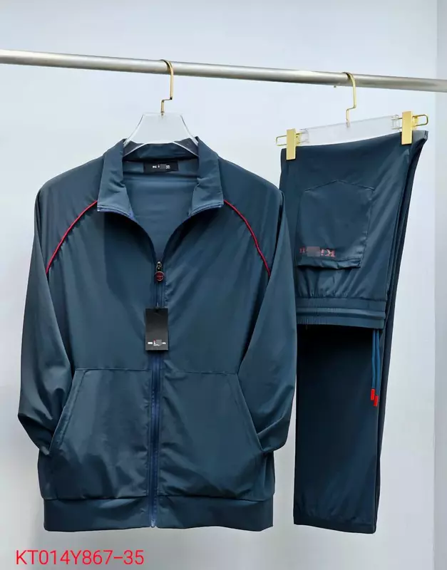 BILLIONAIRE OECHSLI Sportswear set men 2024 new Thin sports Breathable zipper high-quality fashion Casual big size M-4XL