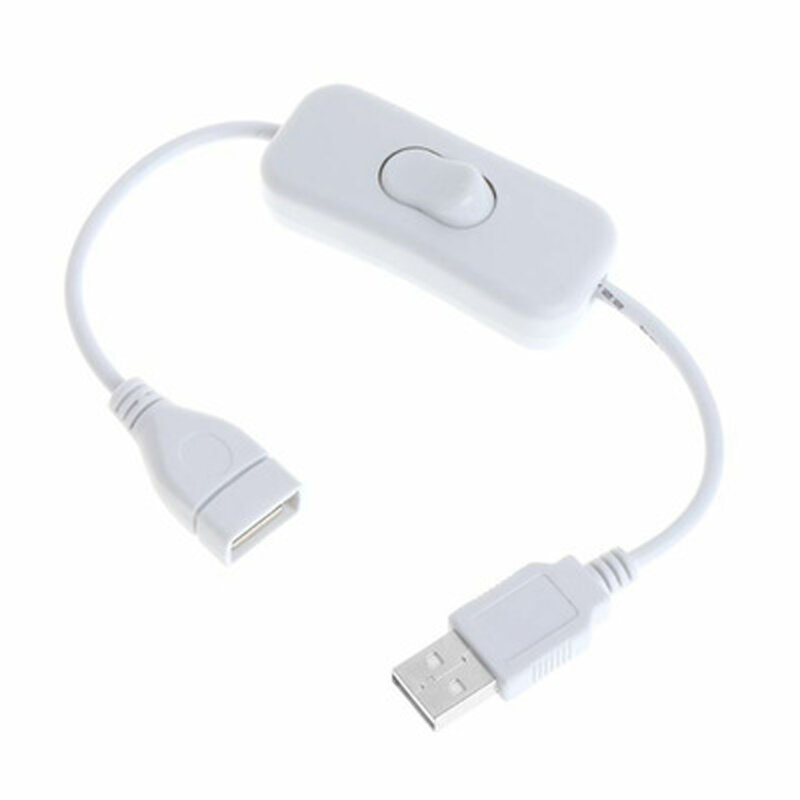 Cable USB de 30cm con interruptor de encendido/apagado, Cable de extensión, palanca para lámpara USB, ventilador, línea de fuente de alimentación, adaptador duradero, gran oferta