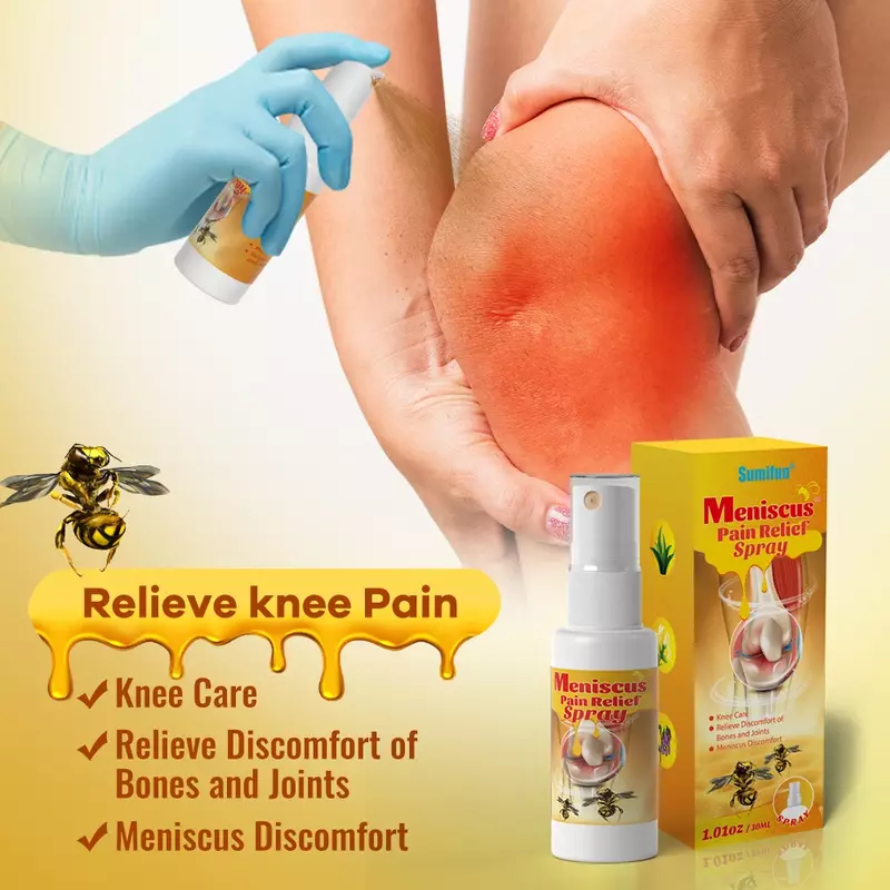 2pcs  Bee Venom Meniscus Pain Relief Spray Rheumatoid Arthritis Analgesic Cream Knee Joint Muscle Ache Medical Plaster