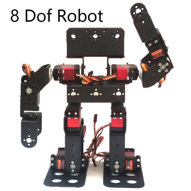 مجموعة روبوت تعليمي ثنائي القدمين لاردوينو أونو ، مجموعة ديي قابلة للبرمجة ، المشي الآلي مع أجهزة ، MG996 ، 8 DOF