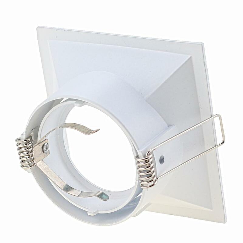 Luz de teto LED ajustável, Spot Light, redondo, embutido, branco, preto, MR16, GU10, luminária