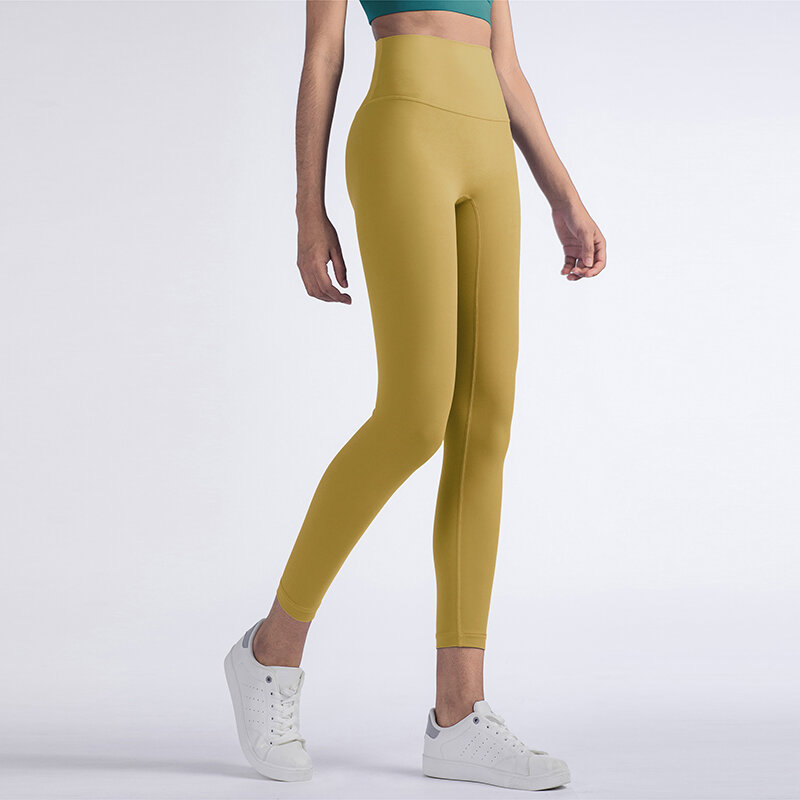 TRY TO BN Gym leggings calças de yoga feminino esportes fitness nu sentimento cintura alta elástico workout push up leggings