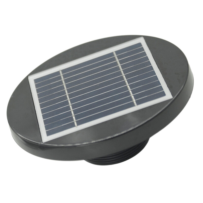 Policristalino Solar Fan DC rolamento de esferas, ventilador solar, ultra baixo, nenhum ruído, 5.5V, instalação simples
