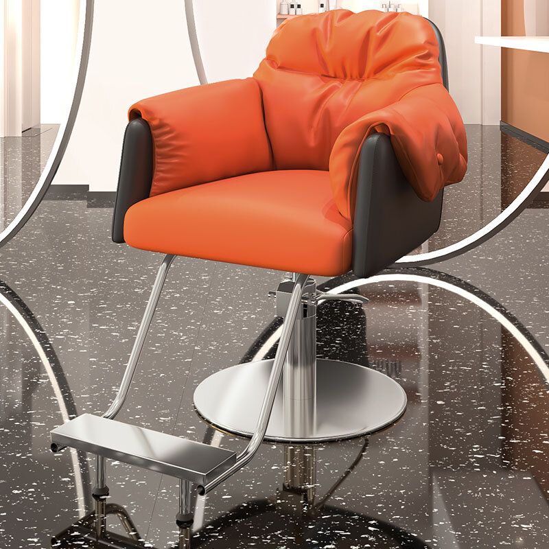 Stylistka ergonomiczna krzesła fryzjerskie estetyczny stolec kosmetyczny fryzjerski krzesła fryzjerskie obrotowa Silla De Barbero wyposażenie salonu