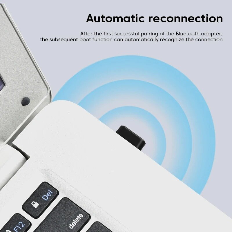 Adaptador USB Bluetooth 5,4, Adaptador Dongle para PC, portátil, altavoz inalámbrico, receptor de Audio, transmisor USB 5,3