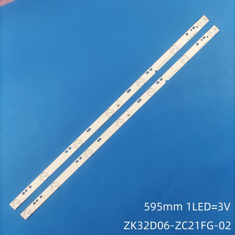 Tiras de lámpara de luz LED de fondo, accesorio para ZK32D06-ZC21FG-02 595, 12-4, 6S1P, E356289, 2015mm, 6 lámparas
