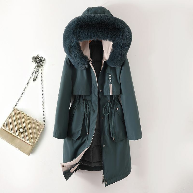 여성용 탈착식 이너 라이너, 면 의류 코트, 가을 여성 재킷, 겨울 2023 강화 의류 코트