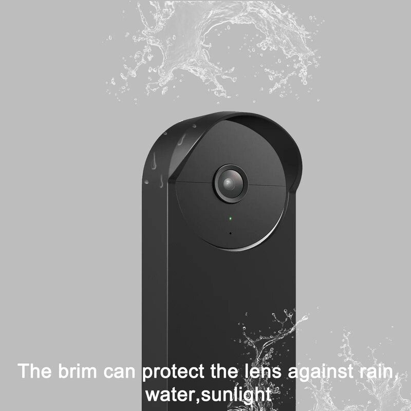 Protective Silicone Case Weatherproof Cover soft for Nest Doorbell(battery )