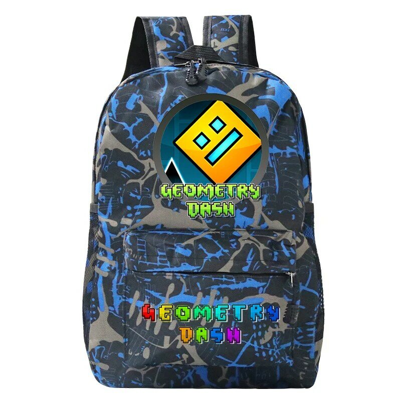 Lekkie torby szkolne z motywem geometrii chłopcy plecaki z postaciami z kreskówek nastolatek plecak na ucznia laptopa plecak sportowy torba na zewnątrz