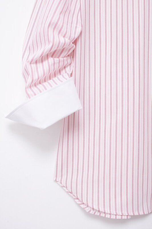 Blusa retrô de manga comprida e shorts casuais listrados para mulheres, camisa de bolso decorativa, 2 peças, moda, 2024
