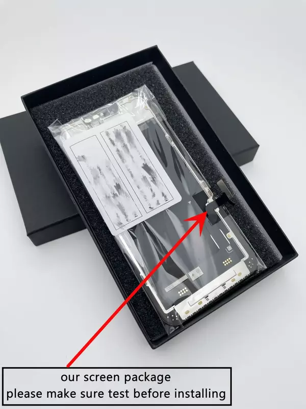 AAA ตกแต่งหน้าจออย่างเป็นทางการสำหรับ iPhone x XR XS 11 12 13 MINI 14 PRO MAX จอ LCD เปลี่ยนกระจกด้านนอก
