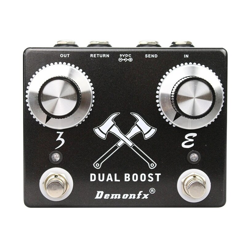 Demonfx-Pedal de efeito guitarra, Wah distorção, Overdrive Delay, Reverb Compressor, Booster, alta qualidade