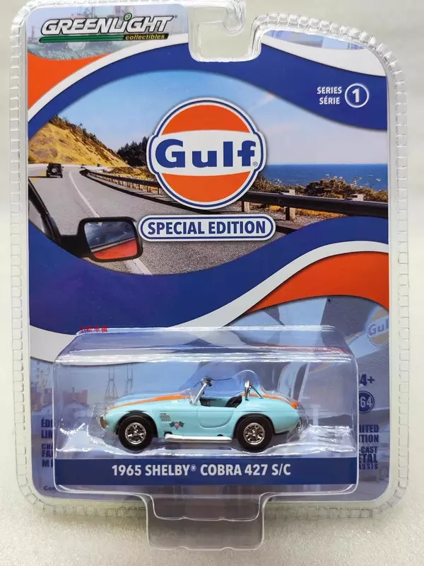 1965 셸비 코브라 427 S/C 다이캐스트 금속 합금 모델 자동차 장난감, 선물 컬렉션 W1322, 1:64