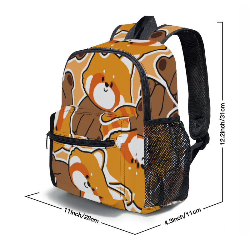 Cute Red Panda Backpack for Kids, Kindergarten Children Mochila School Bag