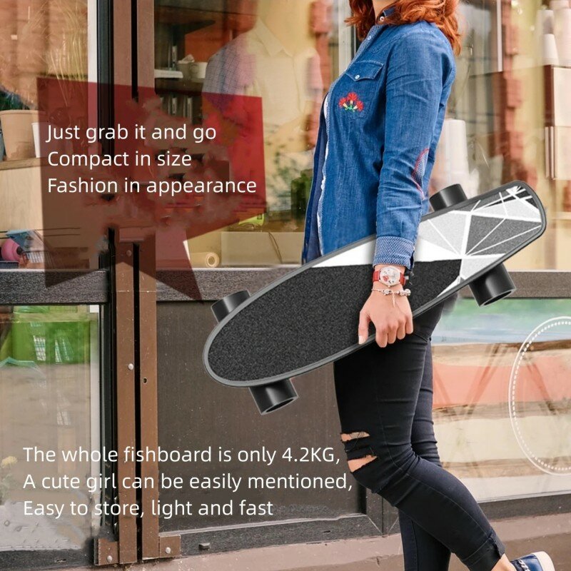 Gryan monopezzo a quattro ruote scooter adulto bambini skateboard elettrico telecomando senza fili intrattenimento a piedi