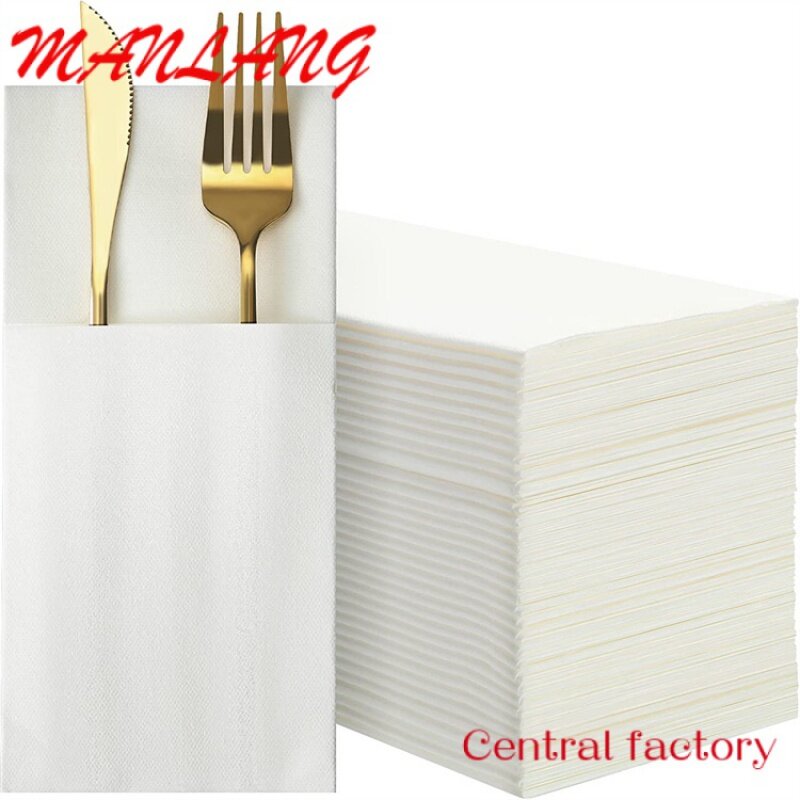 Custom  Customized printed linen napkin % Virgin wood pulp Restaurant Hotel Catering Airlaid Tissue Paper
