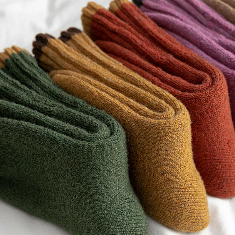 Calcetines gruesos de felpa para mujer, medias cálidas de color 90g, producto nuevo de invierno