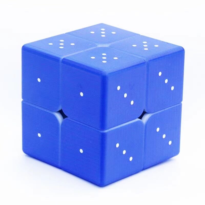 Cubo mágico clásico para alivio ciego, juguetes educativos para niños, rompecabezas, 2x2, 3x3, 4x4