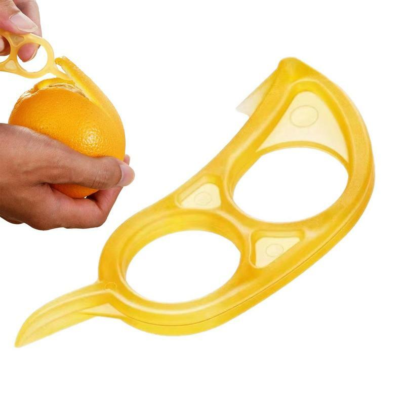 1 Stück praktische Orange Grapefruit Schäler Obsts chäler Slicer Cutter Convenience Zitronen frucht Slicer Doppel loch Ring Küche