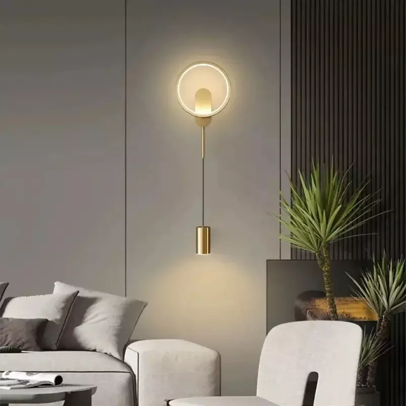 مصباح جداري LED للممر وغرفة النوم ، تصميم بسيط ، تصميم عصري ، ديكور منزلي ، تجهيزات داخلية ، غرفة معيشة ، خلفية فندق