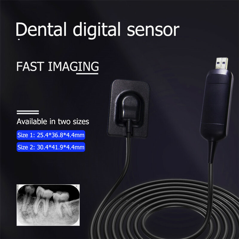 Harga Murah Sensor RVG Digital X-ray Gigi Pencitraan Intraoral USB X Ray Sensor dengan Ukuran Lebih Besar 2