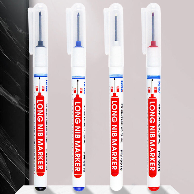 20MM Black/Red//Blue/ Ink Long Head Markers Bathroom Woodworking Decoration Multi-purpose Deep Hole Marker Pens