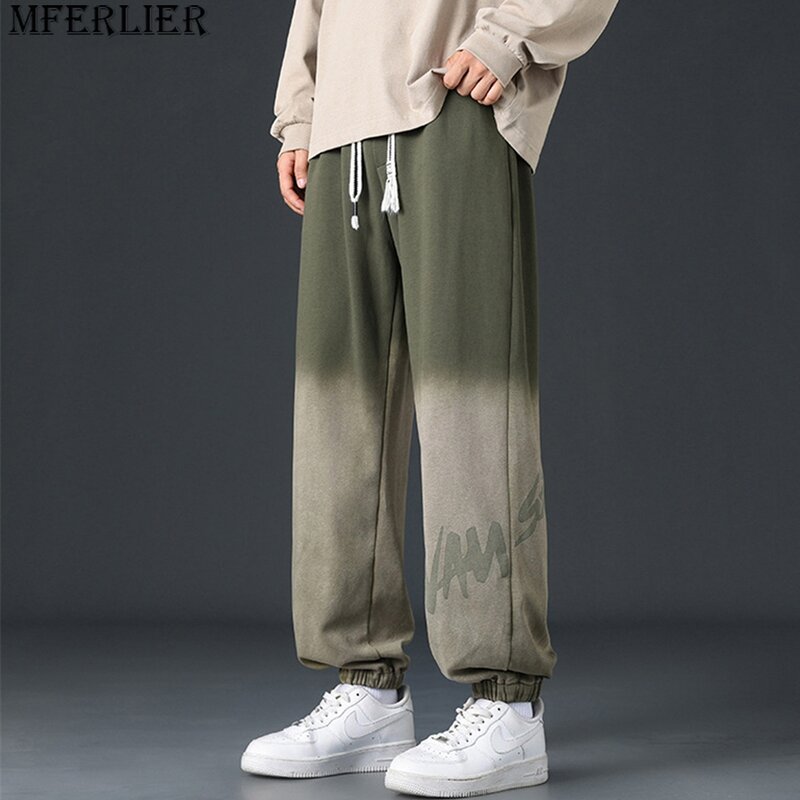 Pantalones de chándal para hombre, pantalón de talla grande 8XL, informal, a la moda, con cintura elástica